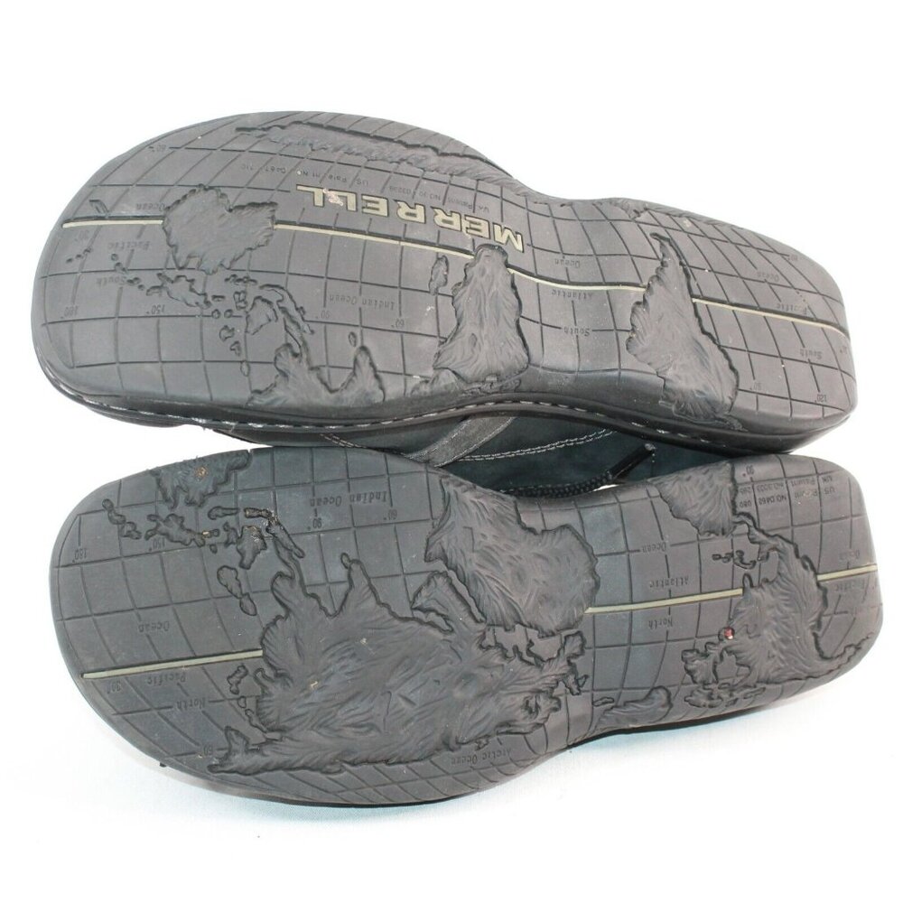 Merrell Hommes Mens Sz 8 World Piece Charcoal Black Lace Up Oxford Casual Shoes - Picture 8 of 9